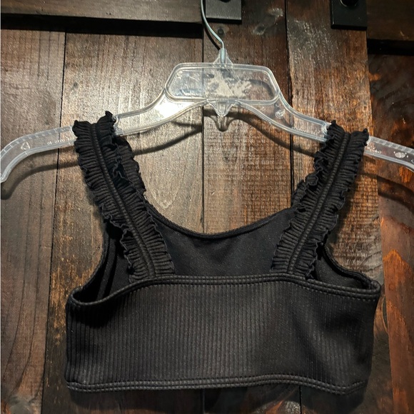 Abercrombie Kids Black Ribbed swim top - Picture 2 of 3